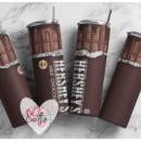 20oz Skinny tumbler wrap | HERSHEY'S BAR WRAP 20 oz skinny Tumbler wrap | Chocolate | Digital File | Sublimation Design |PNG