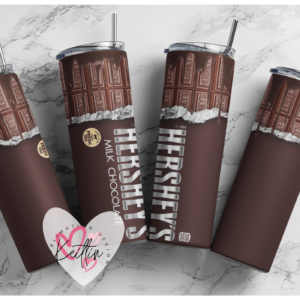 20oz Skinny tumbler wrap | HERSHEY'S BAR WRAP 20 oz skinny Tumbler wrap | Chocolate | Digital File | Sublimation Design |PNG