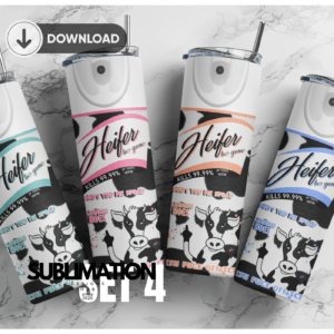 Heifer be gone spray 20oz Skinny tumbler wrap | Lysol 20 oz skinny Tumbler wrap | Sarcastic | Digital File | Sublimation Design |PNG