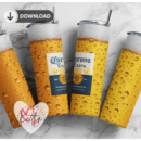 Corona beer 20oz Skinny tumbler wrap | Beer 20 oz skinny Tumbler wrap | Corona | Digital File | Sublimation Design |PNG