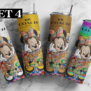 Minnie mouse Coach designer 20oz Skinny tumbler wrap | Coach Minni Mouse | Tumbler wrap | | Digital File| 20z skinny tumbler | Sublimation Design |SET 4 PNG