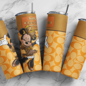 Autumn Coach Minnie 20oz Skinny Tumbler digital download sublimation Design | Mickey and Minnie fall fun Sublimation Digital Download | PNG 20oz wrap