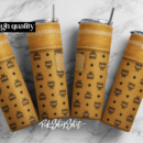 MCM Designer Sublimation Digital Download | PNG download 20oz Skinny tumbler wrap | Digital File | Sublimation Design