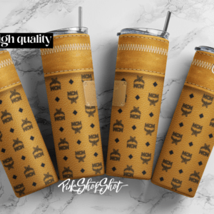 MCM Designer Sublimation Digital Download | PNG download 20oz Skinny tumbler wrap | Digital File | Sublimation Design