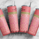 Pink Coach designer 20oz Skinny tumbler wrap Coach designe | Digital File | Sublimation Design