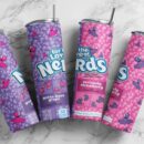 Nerds 20oz Skinny tumbler wrap| Digital File| 20z skinny tumbler | Sublimation Design