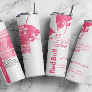 20oz Skinny tumbler wrap | Energy drink red bull PINK edition 20 oz skinny Tumbler wrap | trendic | Digital File | Sublimation Design |PNG
