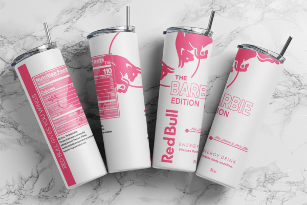 20oz Skinny tumbler wrap | Energy drink red bull PINK edition 20 oz skinny Tumbler wrap | trendic | Digital File | Sublimation Design |PNG