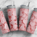 Love candy jar 20oz Skinny tumbler wrap | Candy heart jar 20 oz skinny Tumbler wrap | marshmallow hearts | Digital File | Sublimation Design |PNG