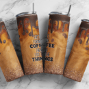 First drink coffee 20oz Skinny tumbler wrap |coffee 20 oz skinny Tumbler wrap | Digital File | Sublimation Design |PNG