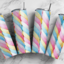 Rainbow marshmallow 20oz Skinny tumbler wrap | marshmallow jar 20 oz skinny Tumbler wrap Digital File | Sublimation Design |PNG