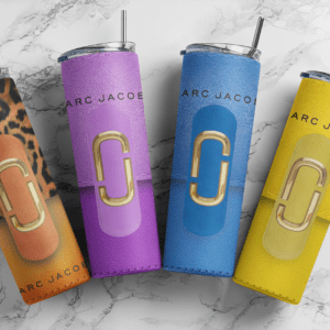 Marc designer 20oz Skinny tumbler wrap| Digital File| 20z skinny tumbler | Sublimation Design |SET 4PNG