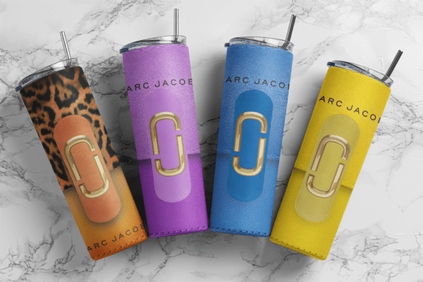 Marc designer 20oz Skinny tumbler wrap| Digital File| 20z skinny tumbler | Sublimation Design |SET 4PNG
