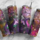 Bad Witch club 20oz Skinny tumbler wrap| Eitch Mermaid Ursula Digital File | Villian 20z skinny tumbler | Sublimation Design