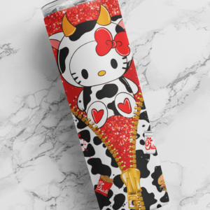 Hello Kitty Chick-fil-A 20oz Skinny tumbler wrap| Digital File | 20z skinny tumbler | Sublimation Design
