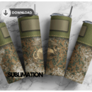U.S Army Camo army 20 oz tumbler Wrap | camouflage | Military Digital File Sublimation Digital Download | PNG