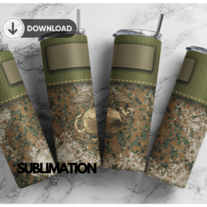 U.S Army Camo army 20 oz tumbler Wrap | camouflage | Military Digital File Sublimation Digital Download | PNG