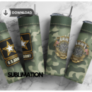 U.S Army Camo army 20 oz tumbler Wrap | camouflage | Military Digital File Sublimation Digital Download | PNG