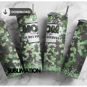 U.S Army MOM Camo army 20 oz tumbler Wrap | camouflage | Military Digital File Sublimation Digital Download | PNG