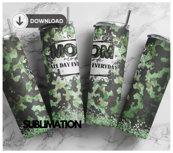 U.S Army MOM Camo army 20 oz tumbler Wrap | camouflage | Military Digital File Sublimation Digital Download | PNG