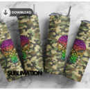 Leopard pattern Camo army punisher tumbler Wrap | Sample camouflage wrap | Digital File 20z skinny tumbler Sublimation Digital Download | PNG