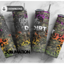 Glitter dirt and Mama of the both Camo army 20 oz tumbler Wrap | camouflage | Military Digital File Sublimation Digital Download | PNG