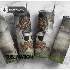 Mama of the both Camo army 20 oz tumbler Wrap | camouflage | Military Digital File Sublimation Digital Download | PNG