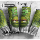 Sesame Street trash Oscar 20oz Skinny tumbler wrap | Dont Let Sunshine spoiled your rain | Digital File | Sublimation Design |PNG