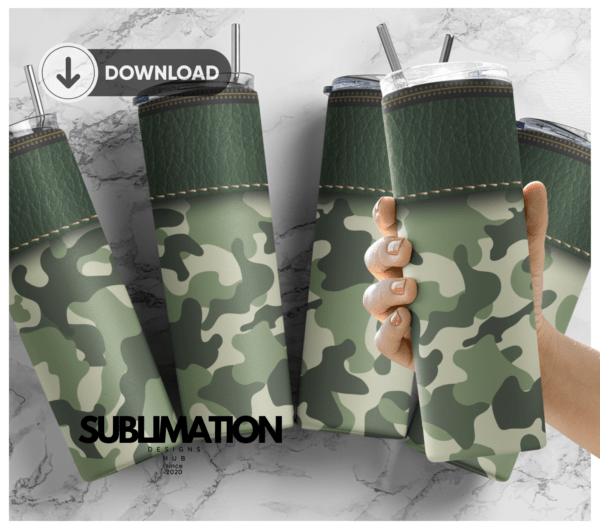 Army pattern 20 oz tumbler Wrap | Sample camouflage wrap | Digital File 20z skinny tumbler Sublimation Digital Download | PNG