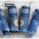 Blue U.S Navy army punisher 20 oz tumbler Wrap | camouflage | Military Digital File Sublimation Digital Download | PNG