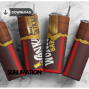 Chocolate bar  Wonka 20oz Skinny tumbler wrap | Golden ticket 20 oz skinny Tumbler wrap | like a wonka | Digital File | Sublimation Design |PNG