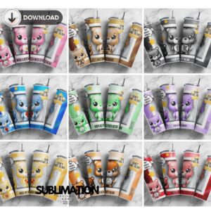 Don't care Bear 20oz Skinny tumbler wrap | Digital File | Sublimation Design |PNG Bundle