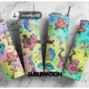 Cartoon inside out 2 emotions, emotional characters, Magical inside out, 20oz Skinny tumbler wrap | Digital File | Sublimation Design |PNG