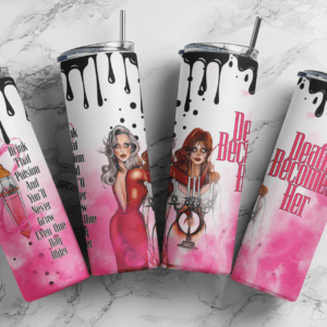 Death becomes Her,  Drink That Potsion And You’ll Never Grow Even One Day Older, 20oz Skinny tumbler wrap | Digital Download File | Sublimation Design |PNG