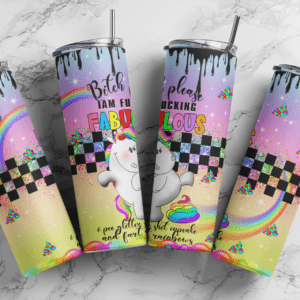 Bitch Please Im so Fabulous Unicorn 20oz tumbler download, digital design, Sublimation design, tumbler png, 20oz Skinny tumbler wrap | Digital File | Sublimation Design |PNG