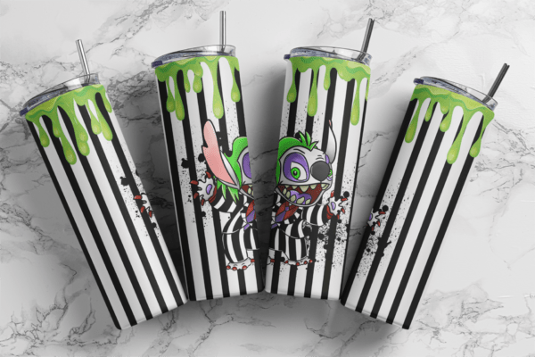 Beetlejuice Stitch Showtime halloween, Nightmare 20oz tumbler download, digital design, Sublimation design, tumbler png, 20oz Skinny tumbler wrap | Digital File | Sublimation Design |PNG