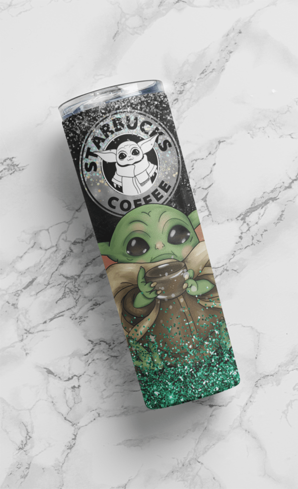 Baby Yoda 20 oz tumbler download, digital design, Sublimation design, tumbler png, 20oz Skinny tumbler wrap | Digital File | Sublimation Design |PNG