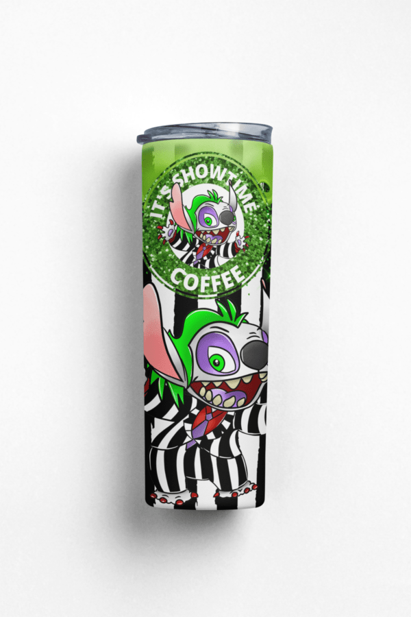 Beetlejuice Stitch Showtime halloween, Nightmare 20oz tumbler download, digital design, Sublimation design, tumbler png, 20oz Skinny tumbler wrap | Digital File | Sublimation Design |PNG