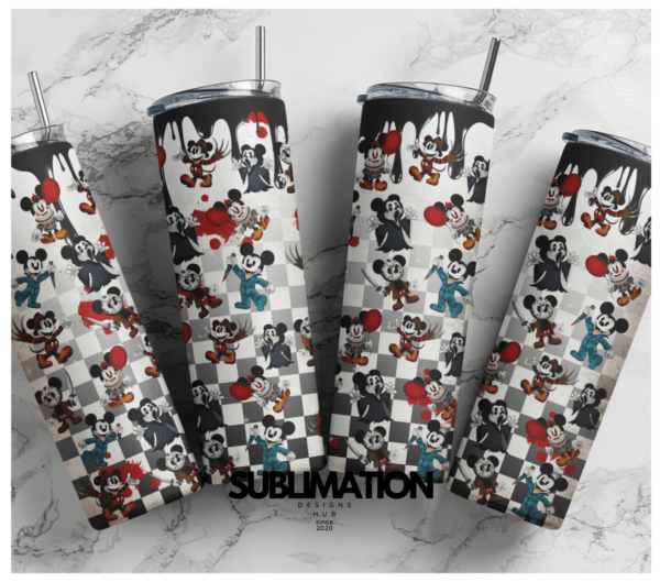 Halloween Mickey mouse spooky season 20oz tumbler | Horror season tumbler | Download| Digital File | Sublimation Design |PNG