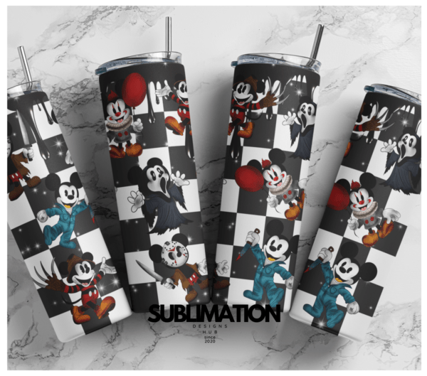 Halloween Mickey mouse spooky season 20oz tumbler | Horror season tumbler | Download| Digital File | Sublimation Design |PNG