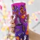 Halloween penis 20oz tumbler Rainbow neon | Spooky season tumbler| Sublimation png | Halloween Download| Digital File | Sublimation Design |PNG
