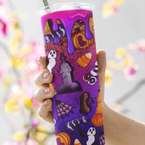 Halloween penis 20oz tumbler Rainbow neon | Spooky season tumbler| Sublimation png | Halloween Download| Digital File | Sublimation Design |PNG