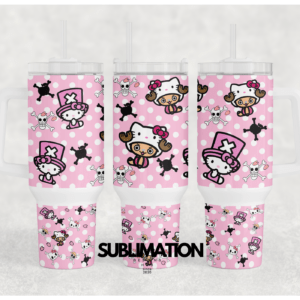 Hello Kitty Piece One X 40oz Skinny tumbler wrap | Digital File | Hello Kitty Sublimation Design |PNG