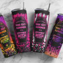 Move over hot girls summer, Spooky Bitch Season, skulls neon Horror, 20oz tumbler download, digital design, Sublimation design, tumbler png
