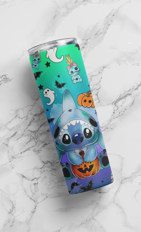 Halloween Stitch Shark costume spooky season 20oz tumbler | Horror season tumbler | Download| Digital File | Sublimation Design |PNG