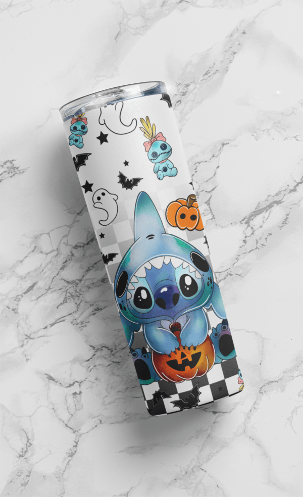 Halloween Stitch Shark costume spooky season 20oz tumbler | Horror season tumbler | Download| Digital File | Sublimation Design |PNG