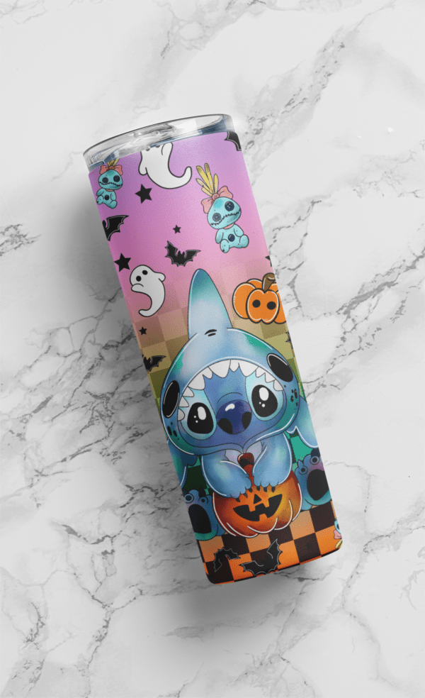 Halloween Stitch Shark costume spooky season 20oz tumbler | Horror season tumbler | Download| Digital File | Sublimation Design |PNG