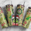 Green Grinchmas vibe, Christmas, Download PNG, Design for 20oz Tumbler, Sublimation download, Digital Download