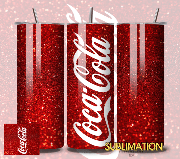 Red coca cola 20oz Skinny tumbler wrap | Tumbler wrap | Digital File | Sublimation Design |PNG