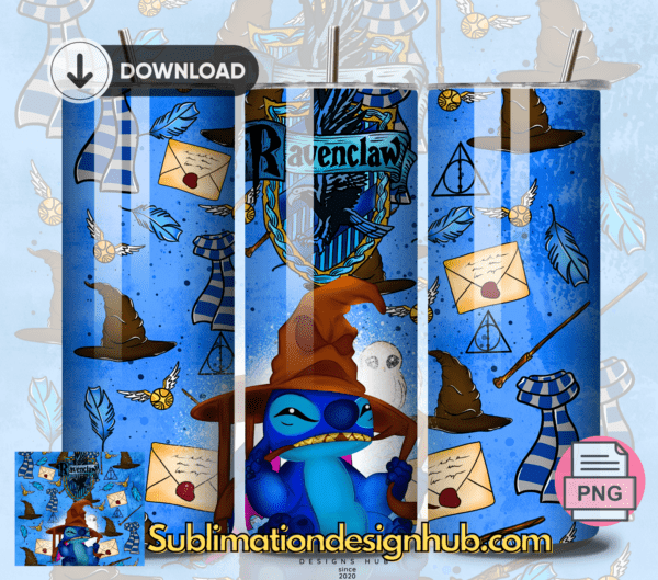 Harry Potter Stitch, Hufflepuff 20oz tumbler download, digital design, Sublimation design, tumbler png, 20oz Skinny tumbler wrap | Digital File | Sublimation Design |PNG